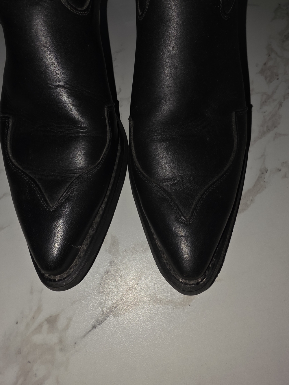 Harley-Davidson Black Leather Women's Western Boots with Concho Accent - Picture 4 of 16